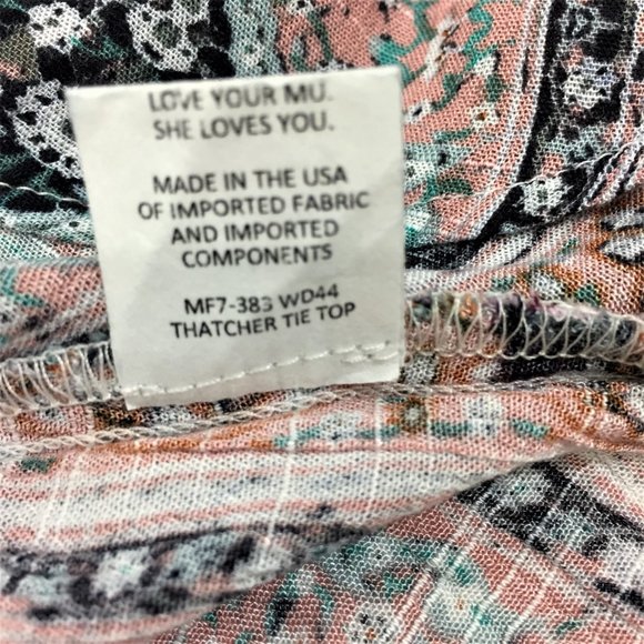 Show Me Your Mumu Thatcher Tie Top - Size Medium - Picture 7 of 7